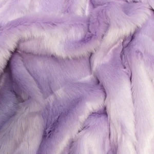 Lavender Short Shag Faux Fur Fabric