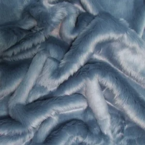 Denim Short Shag Faux Fur Fabric