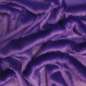 Purple Short Shag Faux Fur Fabric