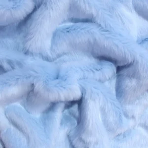 Baby Blue Short Shag Faux Fur Fabric