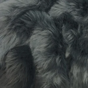 Charcoal Short Shag Faux Fur Fabric