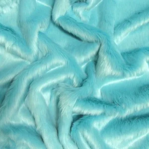 Turquoise Short Shag Faux Fur Fabric