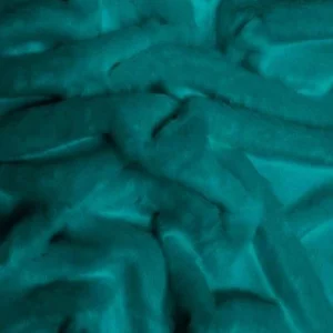 Teal Short Shag Faux Fur Fabric