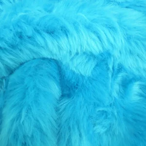 Electric Blue Short Shag Faux Fur Fabric