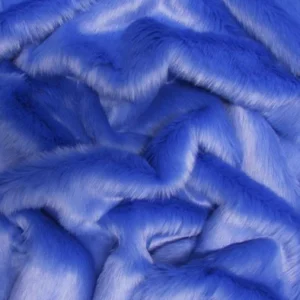 Royal Blue Short Shag Faux Fur Fabric