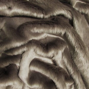 Pewter Short Shag Faux Fur Fabric