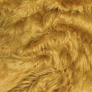 Camel Solid Mongolian Long Pile Faux Fur