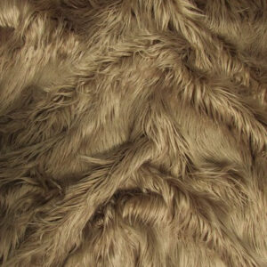 Cocoa Solid Mongolian Long Pile Faux Fur