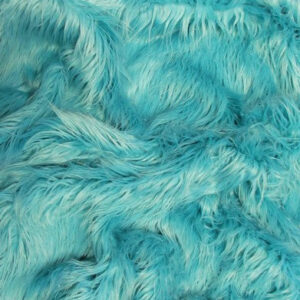 Turquoise Solid Mongolian Long Pile Faux Fur