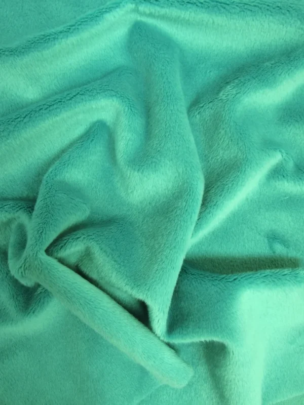 Teal Minky Solid Baby Soft Fabric